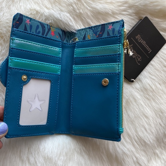 LOUNGEFLY The Little Mermaid Live Action Flap Wallet - Picture 3 of 3